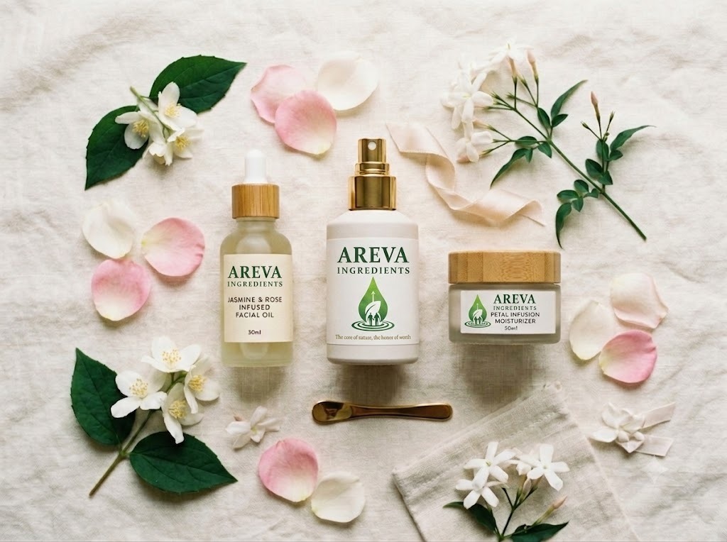 Areva Ingredients Botanical flatlay
