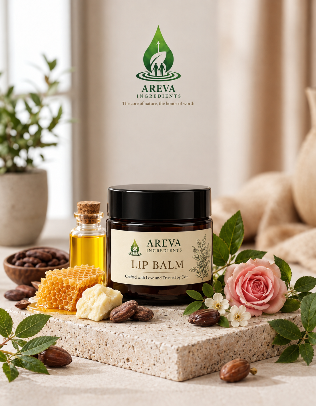 Areva Lip Balm Jar